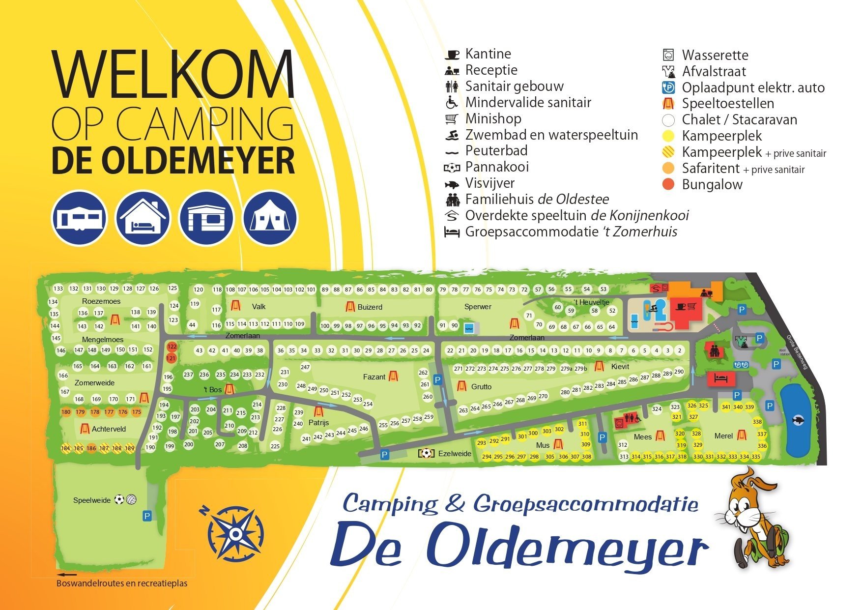 Plattegrond Camping de Oldemeyer