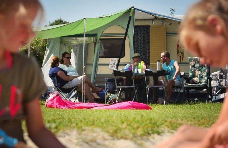 Kampeerplaats - extra ruim